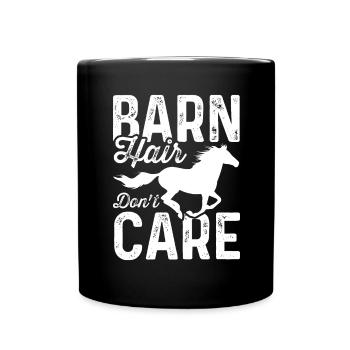 Barn hair doesn't matter - Full Colour Mug - black - Front