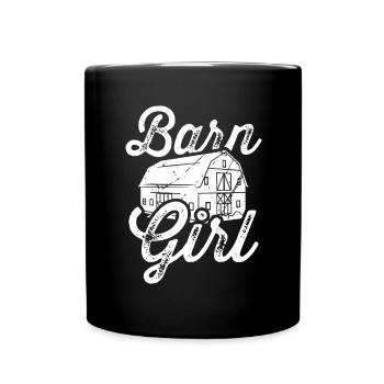 Barn maid - Full Colour Mug - black - Front