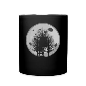 Chasseresse Chasse à la Lune Chasseur - Mug uni - noir - Devant