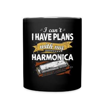 Drôle d’instrument d’harmonica vintage - Mug uni - noir - Devant