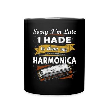 Drôle d’instrument d’harmonica vintage - Mug uni - noir - Devant