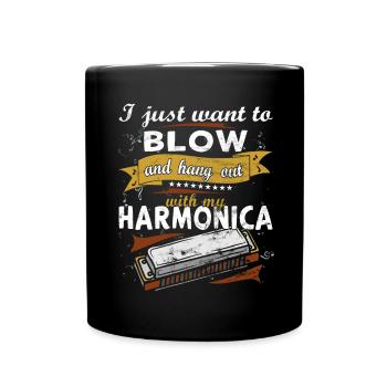 Drôle d’instrument d’harmonica vintage - Mug uni - noir - Devant