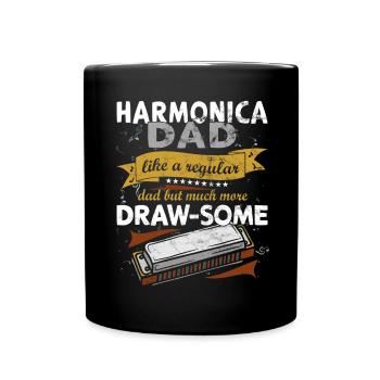 Drôle d’instrument d’harmonica vintage - Mug uni - noir - Devant