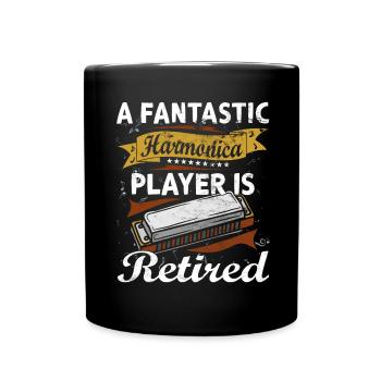 Drôle d’instrument d’harmonica vintage - Mug uni - noir - Devant