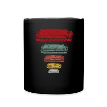 Drôle d’instrument d’harmonica vintage - Mug uni - noir - Devant