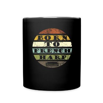 Drôle d’instrument d’harmonica vintage - Mug uni - noir - Devant