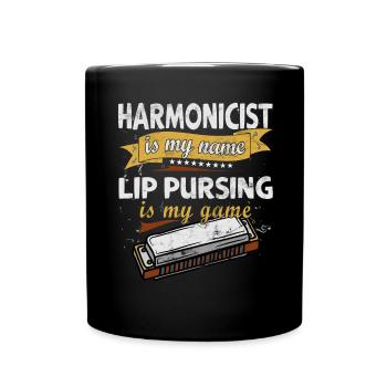 Drôle d’instrument d’harmonica vintage - Mug uni - noir - Devant