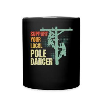 Réseau électrique électrique haute tension - Mug uni - noir - Devant