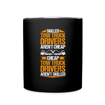 Conducteur de dépanneuse de service - Mug uni - noir - Devant