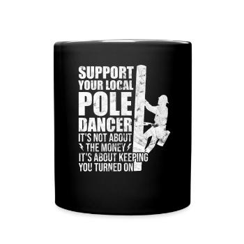 High Voltage Electrician Power Grid - Full Colour Mug - black - Front