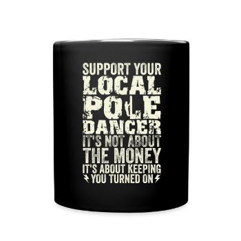 High Voltage Electrician Power Grid - Full Colour Mug - black - Front