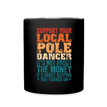 High Voltage Electrician Power Grid - Full Colour Mug - black - Front