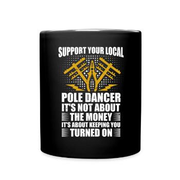 High Voltage Electrician Power Grid - Full Colour Mug - black - Front