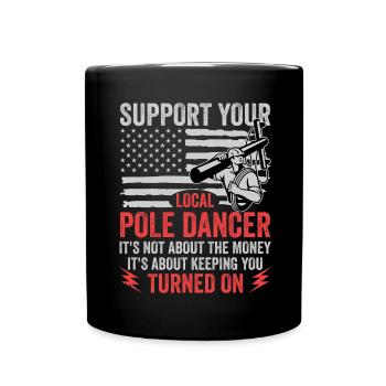 High Voltage Electrician Power Grid - Full Colour Mug - black - Front