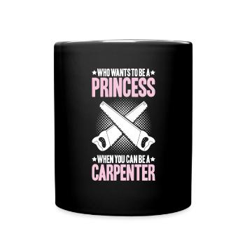 Zimmerer Zimmermann Zimmerei Carpenter Carpentry - Full Colour Mug - black - Front