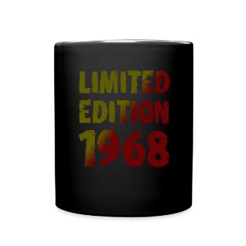 1968 Limited Edition Birthday Gift Wife Husband - Full Colour Mug - black - Front