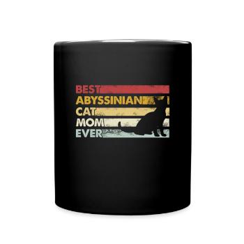 Meilleure mère de tous les temps - Chat abyssin - Mug uni - noir - Devant