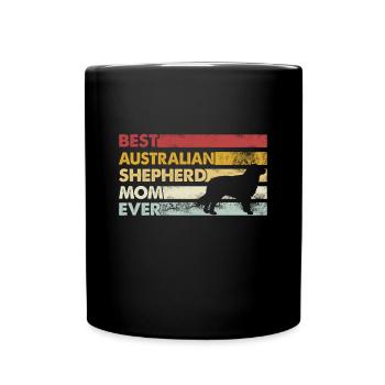 Meilleure mère de tous les temps - Berger australien - Mug uni - noir - Devant