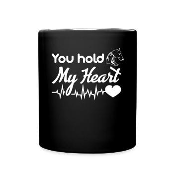 Tu tiens mon cœur 1 - - Mug uni - noir - Devant