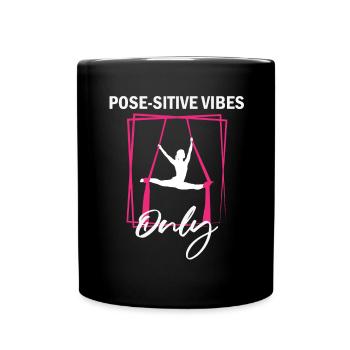 Aerial Silk Circus for Aerial Silk Performers - Full Colour Mug - black - Front