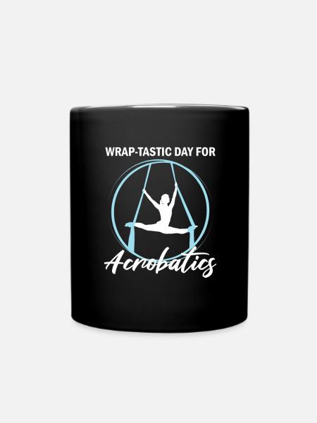 Soies aériennes pour le yoga aérien et la gymnastique aérienne - Mug uni - noir