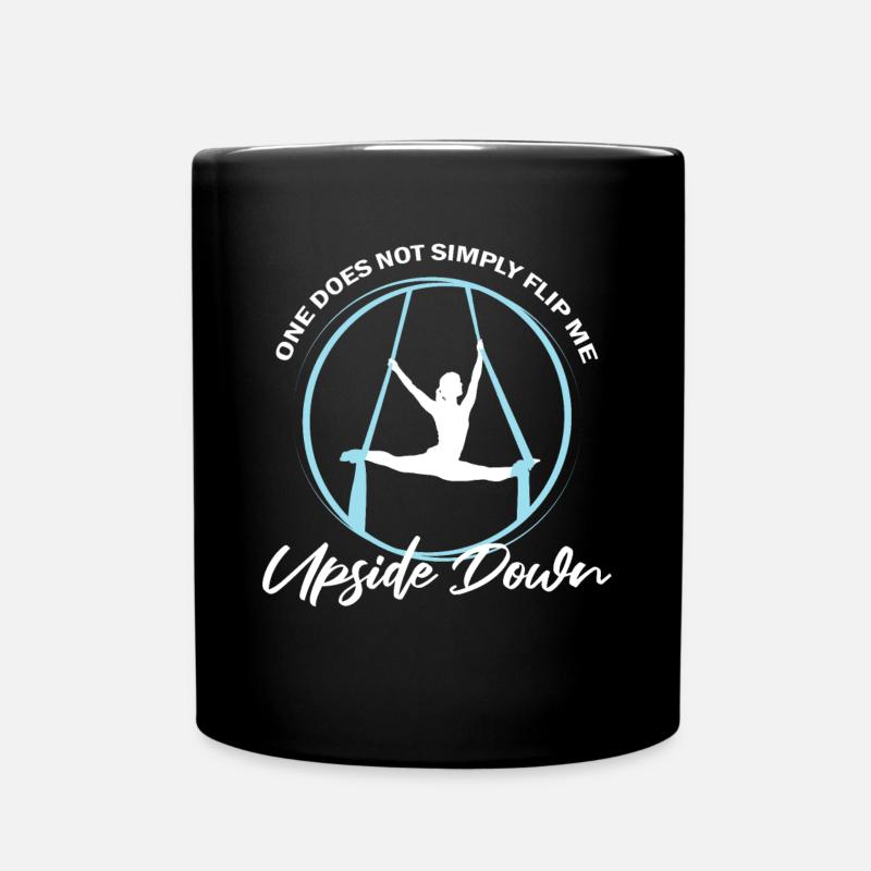 Aerial Silk Circus for Aerial Silk Performers - Full Colour Mug - black