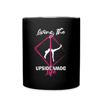 Aerial Silk Dancer for Aerial Ribbon and Aerialist - Full Colour Mug - black - Front