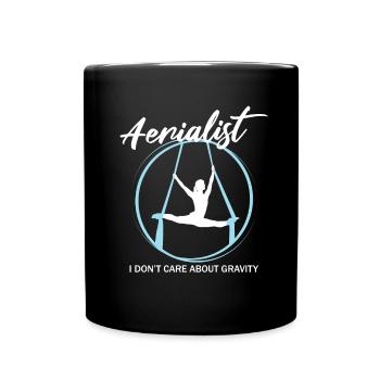 Aerial Silk Circus for Aerial Silk Performers - Full Colour Mug - black - Front