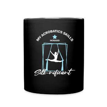 Aerial Silk Circus for Aerial Silk Performers - Full Colour Mug - black - Front