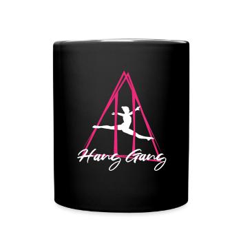 Aerial Silk Dancer for Aerial Ribbon and Aerialist - Full Colour Mug - black - Front