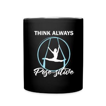 Aerial Silk Circus for Aerial Silk Performers - Full Colour Mug - black - Front