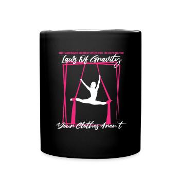 Aerial Silk Circus for Aerial Silk Performers - Full Colour Mug - black - Front