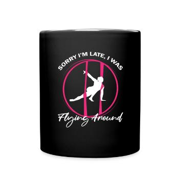Aerial Silk Circus for Aerial Silk Performers - Full Colour Mug - black - Front