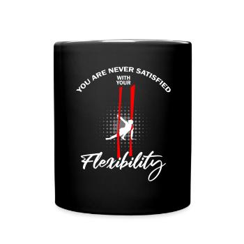 Aerial Silk Dancer for Aerial Ribbon and Aerialist - Full Colour Mug - black - Front
