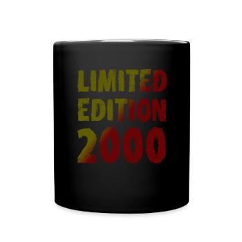 2000 Limited Edition Birthday Gift Wife Husband - Full Colour Mug - black - Front