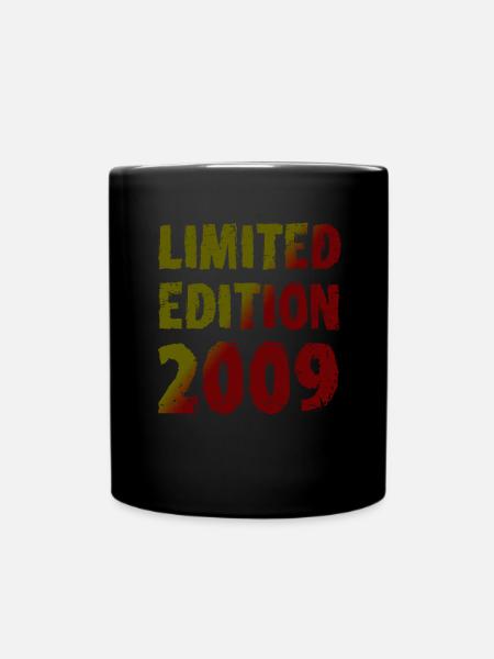 2009 Limited Edition Geburtstag Geschenk Frau Mann - Tasse einfarbig - Schwarz