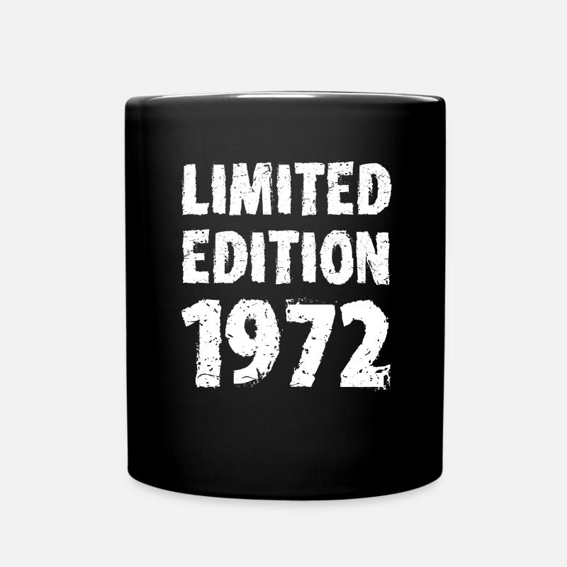 1972 Limited Edition Geburtstag Geschenk Frau Mann - Tasse einfarbig - Schwarz