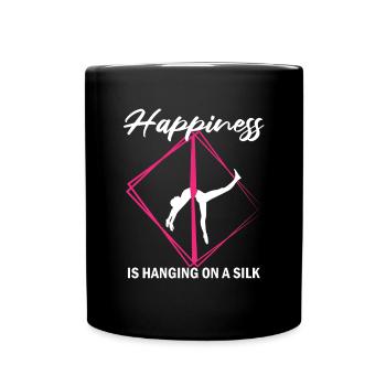 Aerial Silk Circus for Aerial Silk Performers - Full Colour Mug - black - Front