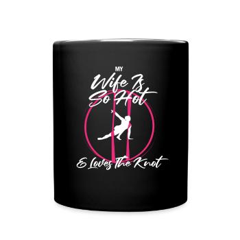 Aerial Silk Circus for Aerial Silk Performers - Full Colour Mug - black - Front