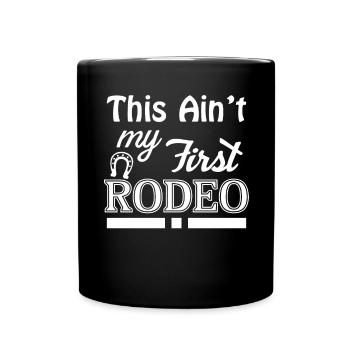 Das ist nicht mein erstes Rodeo 3 - - Tasse einfarbig - Schwarz - Vorne