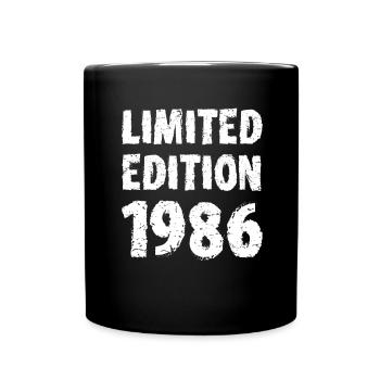 1986 édition limitée anniversaire cadeau femme mari - Mug uni - noir - Devant