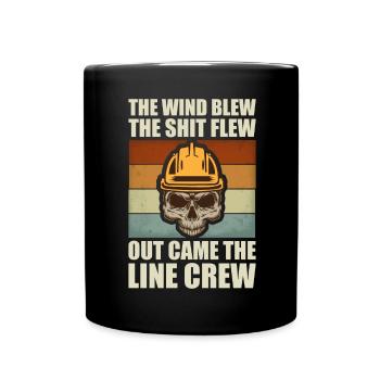 Funny High Voltage Electrician Saying Electrics - Full Colour Mug - black - Front