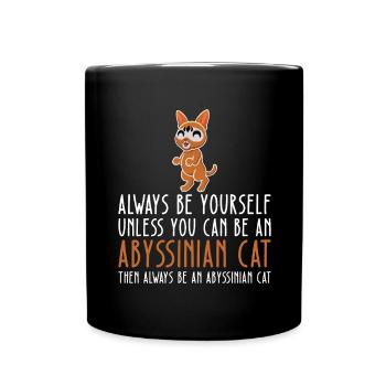 Soyez vous-même - Chat abyssin - Mug uni - noir - Devant