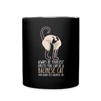 Soyez vous-même - Chat balinais - Mug uni - noir - Devant
