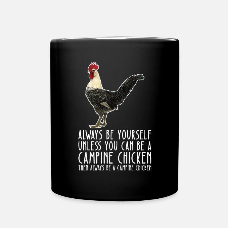 Sei Du Selbst – Campine Chicken - Tasse einfarbig - Schwarz
