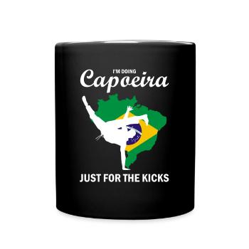 Ginga Capoeira für brasilianische Kampfsportarten - Tasse einfarbig - Schwarz - Vorne