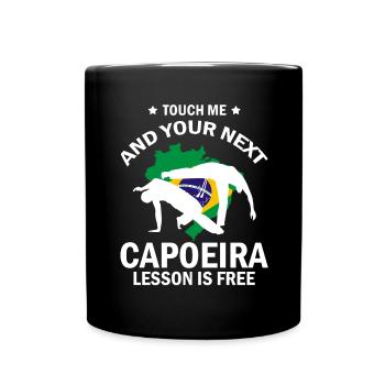Instruments de capoeira pour la danse brésilienne - Mug uni - noir - Devant