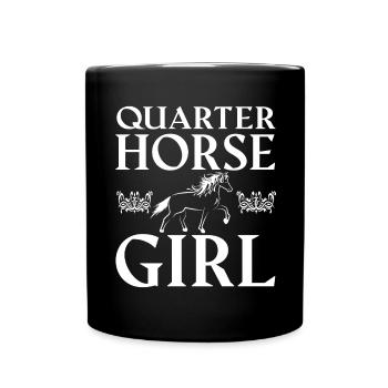 Quarter Horse Girl - - Mug uni - noir - Devant