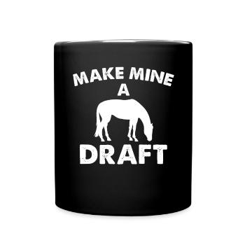Mach aus meinem ein Zugpferd - - Tasse einfarbig - Schwarz - Vorne