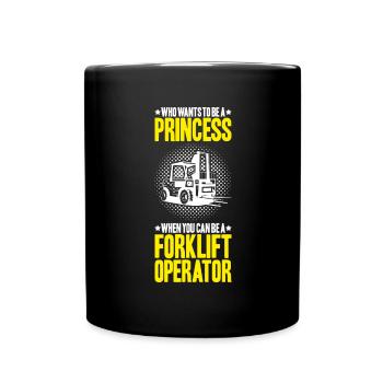 Forklift Driver Forklift Operator - Full Colour Mug - black - Front